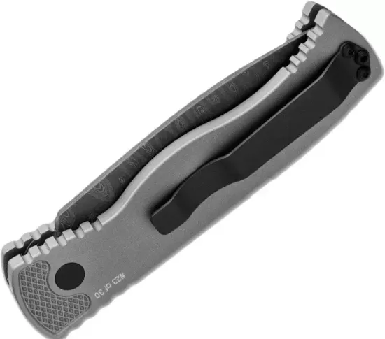 Складной нож Pro -Tech TR-2 PR/TR-2.63Skull-D c клинком из стали Damascus, рукоять алюминий