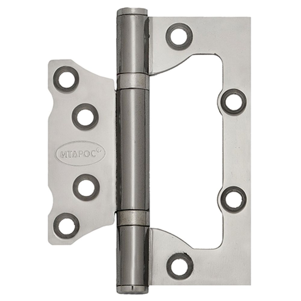 Петля дверная ИТАРОС без врезки 100x75x2 хром СР