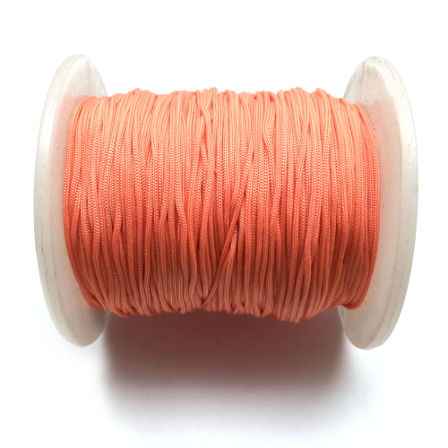 Шнур нейлоновый персиковый 1 мм (катушка ок.80 метров)