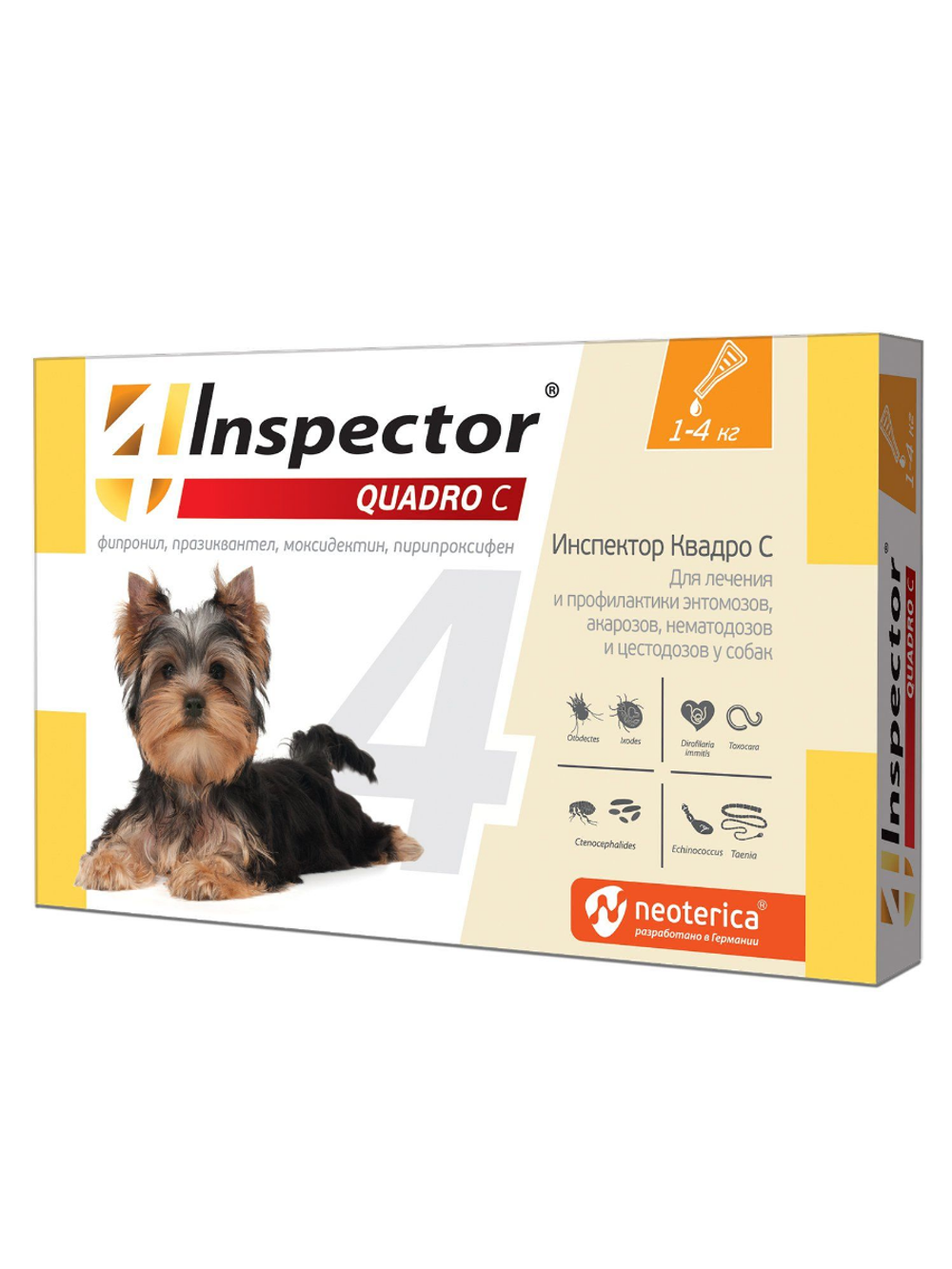 Inspector Quadro С капли для собак