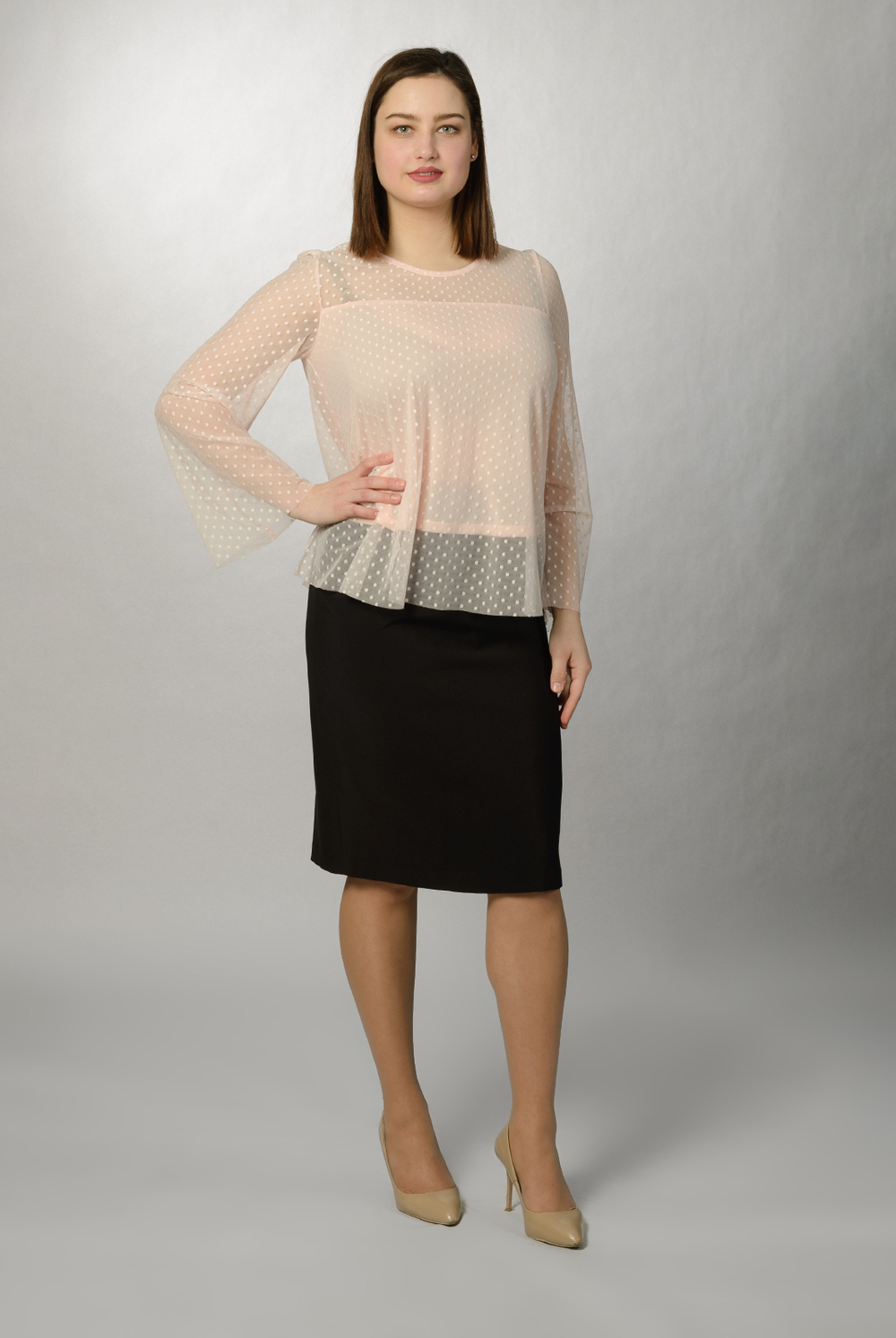 Туника 2443оп, горох #302Гб032443оп