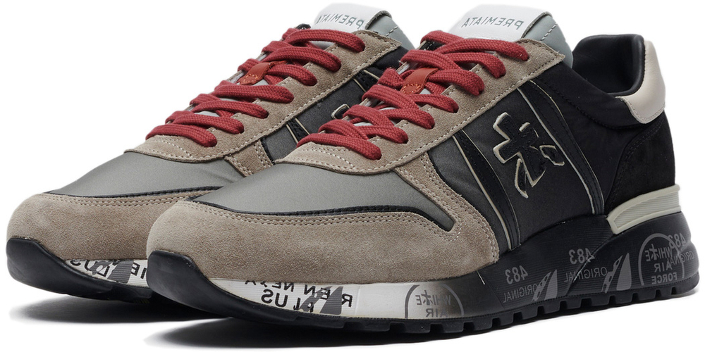 Premiata Lander 5362 Серые с черным