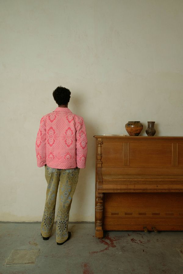 Куртка Укороченная Теплая / Short Red Padded розовая - фото 4