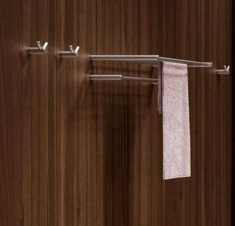 Крючок для ванны двойной нерж сталь ROMA 16821.S матовый