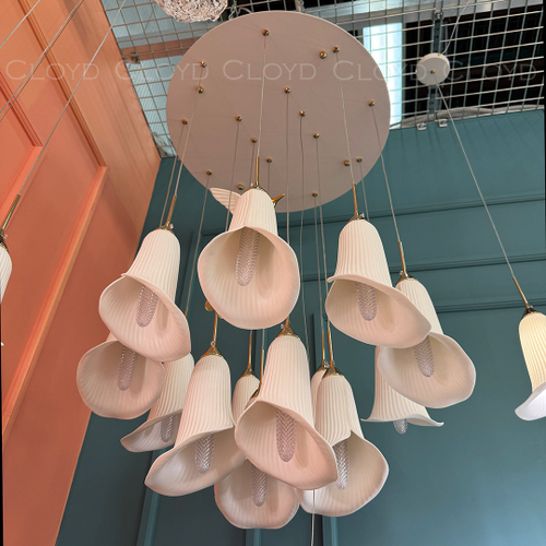 Люстра Cloyd OSANNA C13 / Ø60 см - керамика - белый (арт.11889)