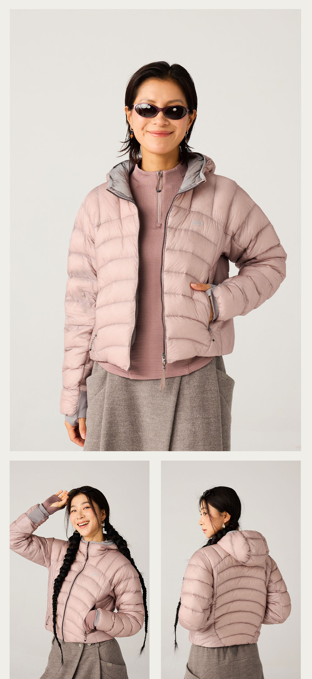 Пуховик Женский Hooded Insulated Down Jacket — 750 Fill Power