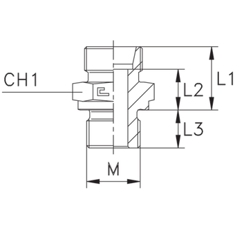 Штуцер FB DL12 18x1.5 (корпус)