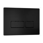 Кнопка смыва WAVE V2 универсальная ЧЕРНАЯ АБС прямоугольная