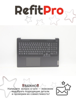 Верхняя панель с клавиатурой (топкейс) для ноутбука Lenovo Legion 5 Pro-16ACH6. раскладка - русская, с подсветкой, серая (5CB1C75019), оригинал