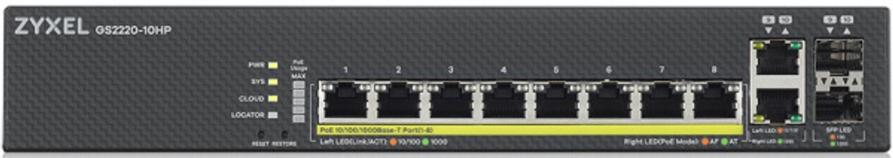 Коммутатор ZYXEL GS2220-10HP