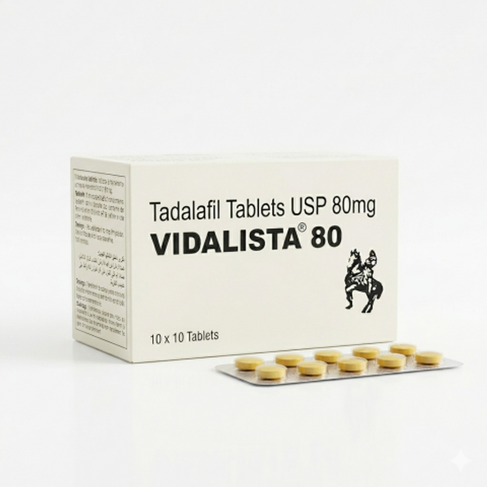 Препарат для усиления эрекции Vidalista 80 (10 таб.)