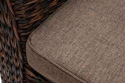 "Капучино" кресло из искусственного ротанга (гиацинт), цвет коричневый