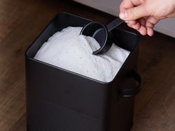 Банка для хранения универсальная Irmel, 6,2 л, с ложкой, графит