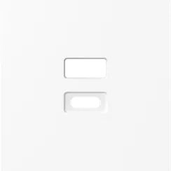 Donel A07 глянцевый белый накладка для розеток USB, серия DB