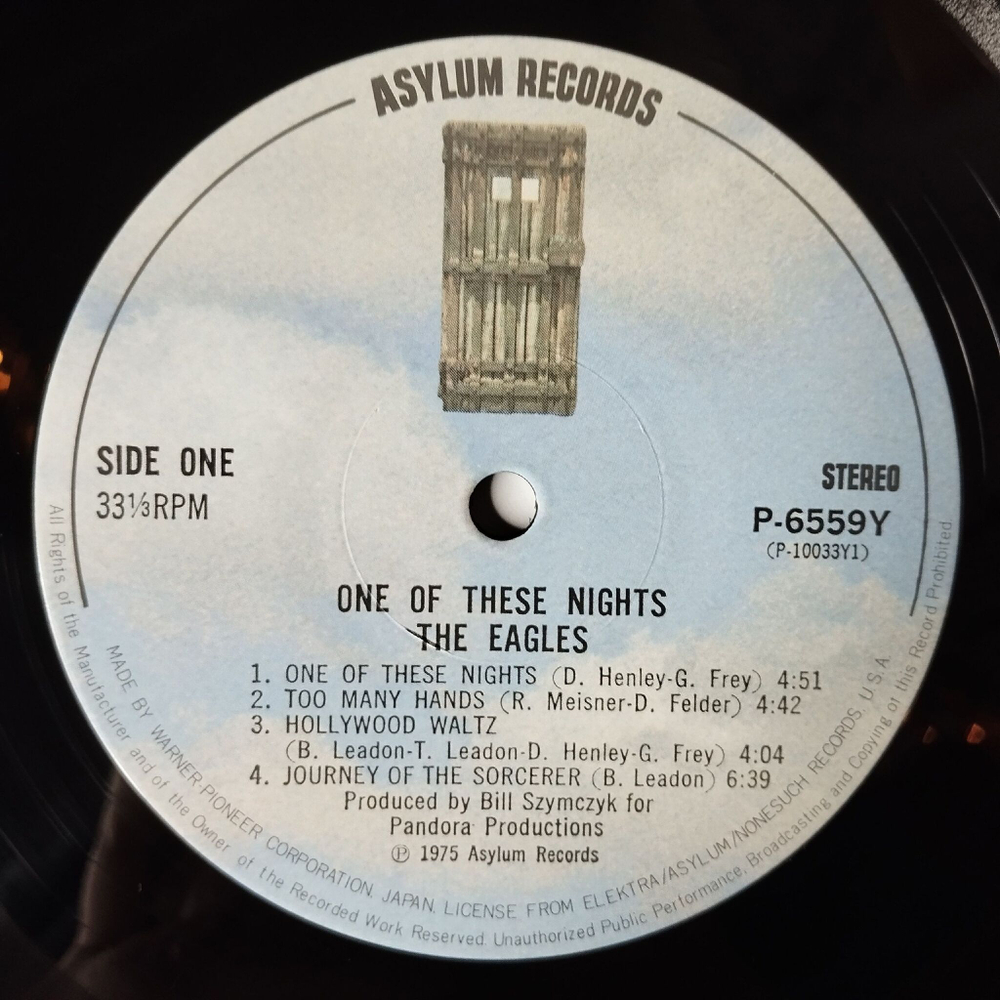 Винтажная виниловая пластинка LP Eagles One Of These Nights (Japan 1981) (Obi) Take It To The Limit