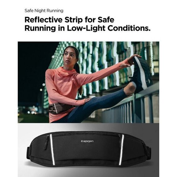 Поясная сумка Spigen Dynamic Shield Waist Bag A710 (AMP04618) Black