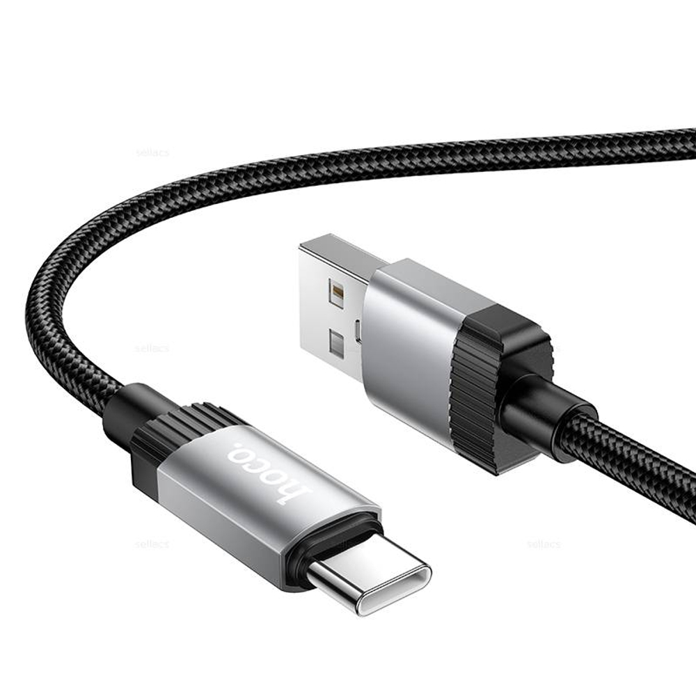 Кабель USB на Type-C 60W Hoco X117 (black)