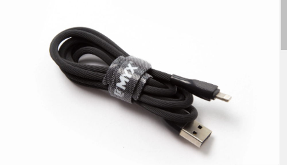 Кабель 1m USB/Lightning 2.4A MY-449 EMYX black