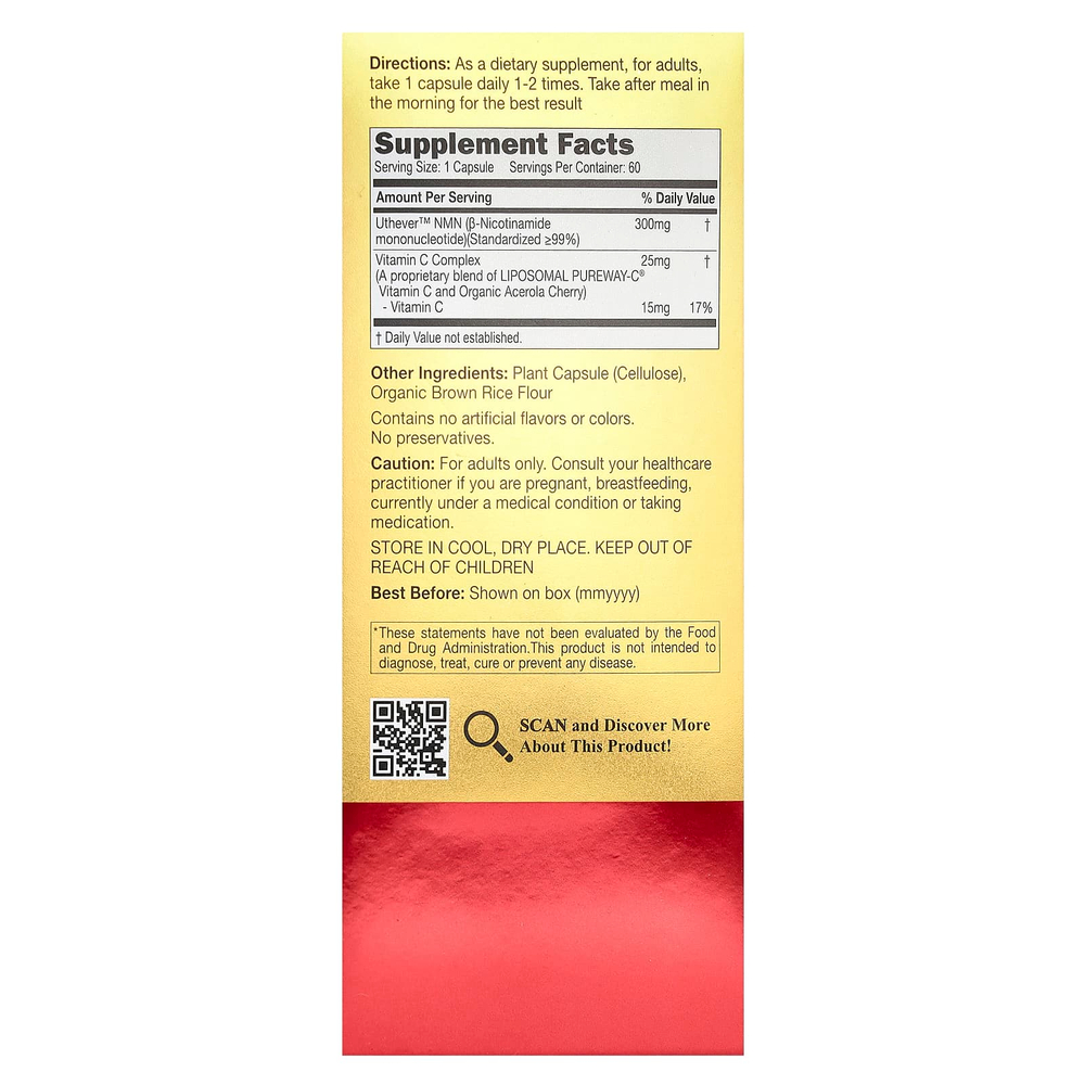 CATALO, NMN 18000, омолаживающее средство для молодости, высочайшая сила, 60 капсул