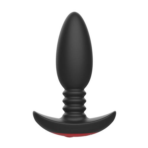 Черная анальная вибропробка 13,5см с пультом ДУ I-Moon Anal Vibrator MY-621