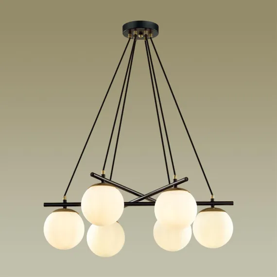 5212/6 MODERNI LN22 109 черный, золотой Люстра E27 6*60W 220V RANDI