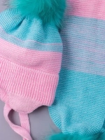 Шапка детская зимняя вязаная и шарф