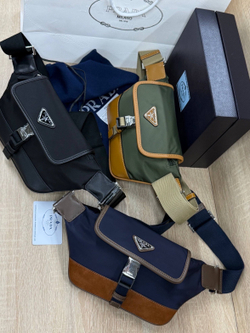 Поясная-нагрудная сумка Prada