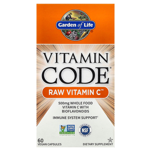 Garden of Life, Vitamin Code®, RAW Vitamin C™, 60 веганских капсул