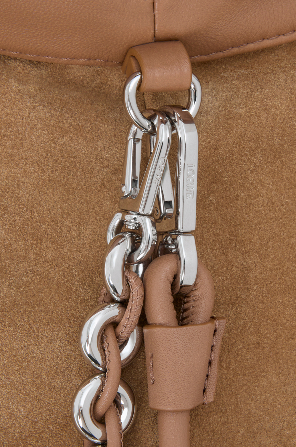 Loewe Сумка Flamenco среднего размера из мягкой кожи ягненка наппа, мокко