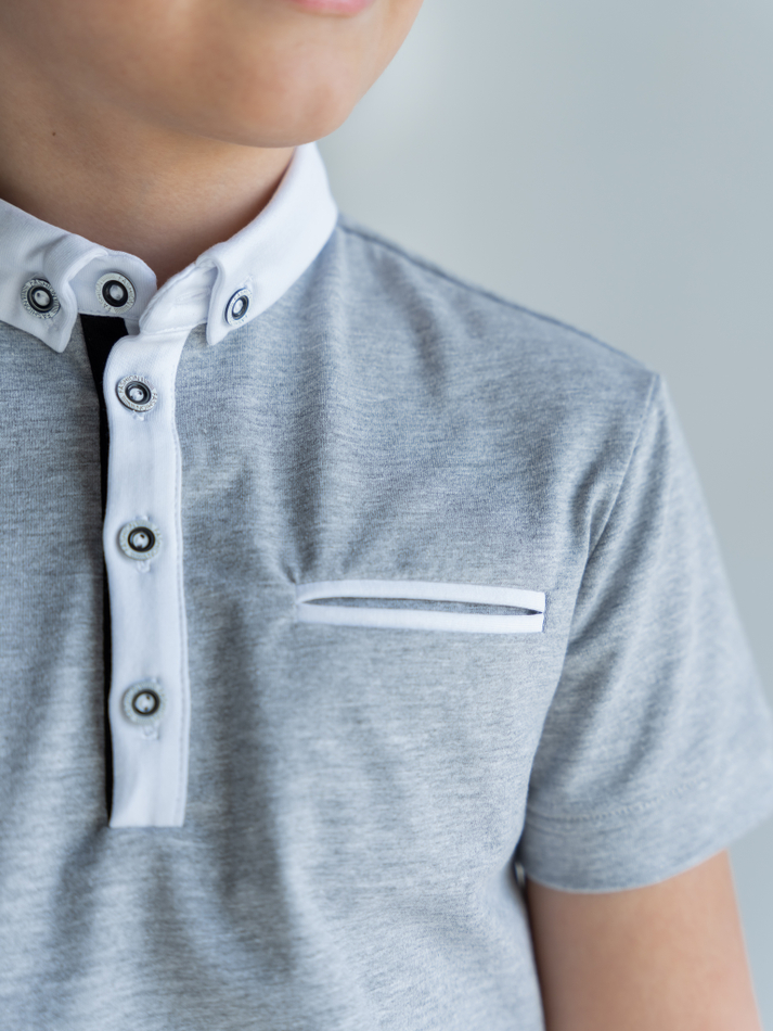 Футболка-поло из хлопка
