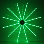 Фигура светодиодная Цифровая «Огненный круг» 70 см, 12 лучей, 96 ламп LED, с пультом ДУ, более 8 реж, Мультицвет