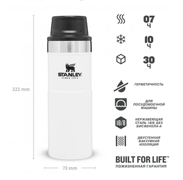 Термокружка STANLEY Classic Trigger Action 0,47L One hand 2.0 10-06439