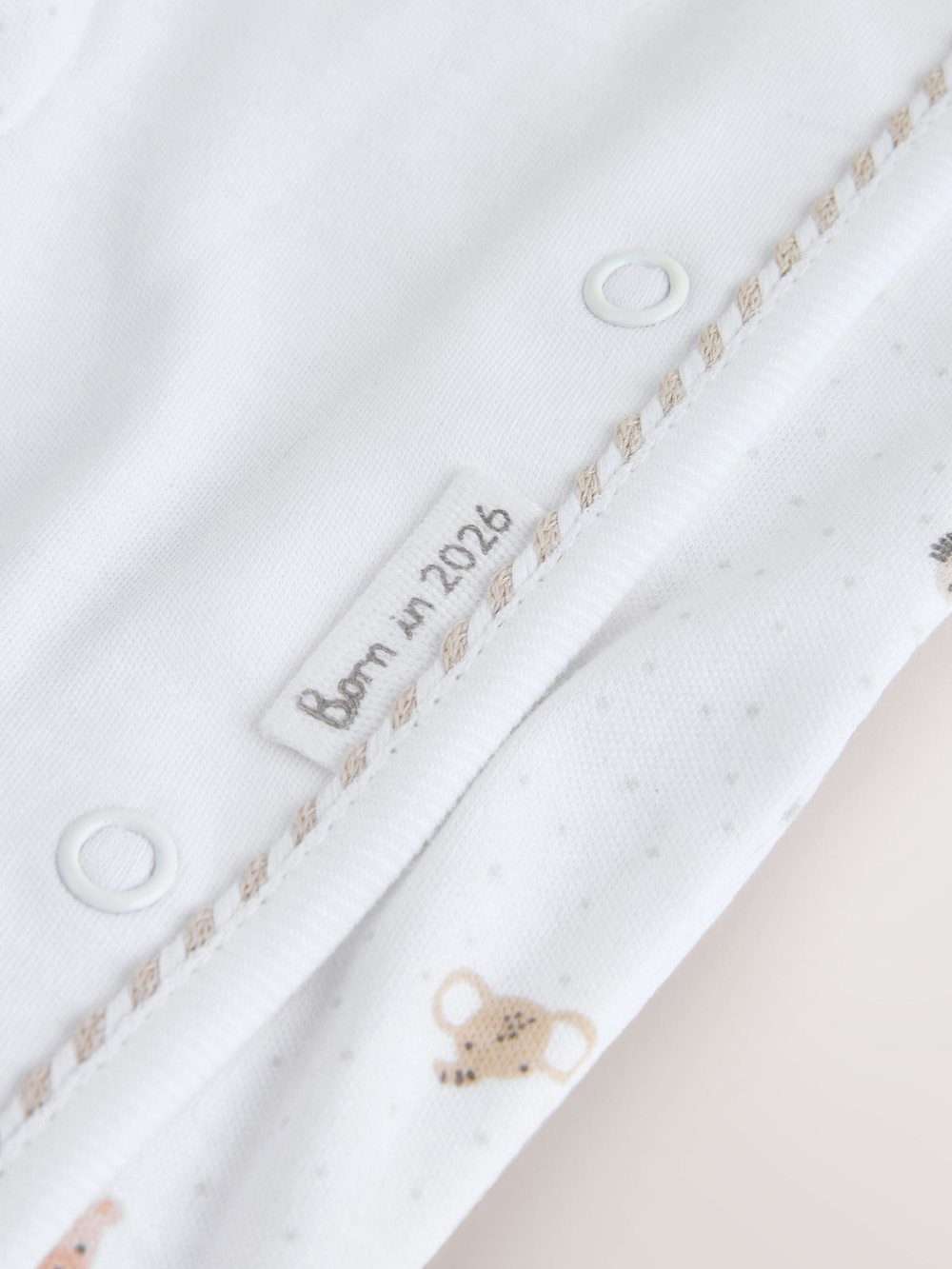 Комбинезон / Cлип и шапочка в комплекте для малышей Next W70-131, Белый