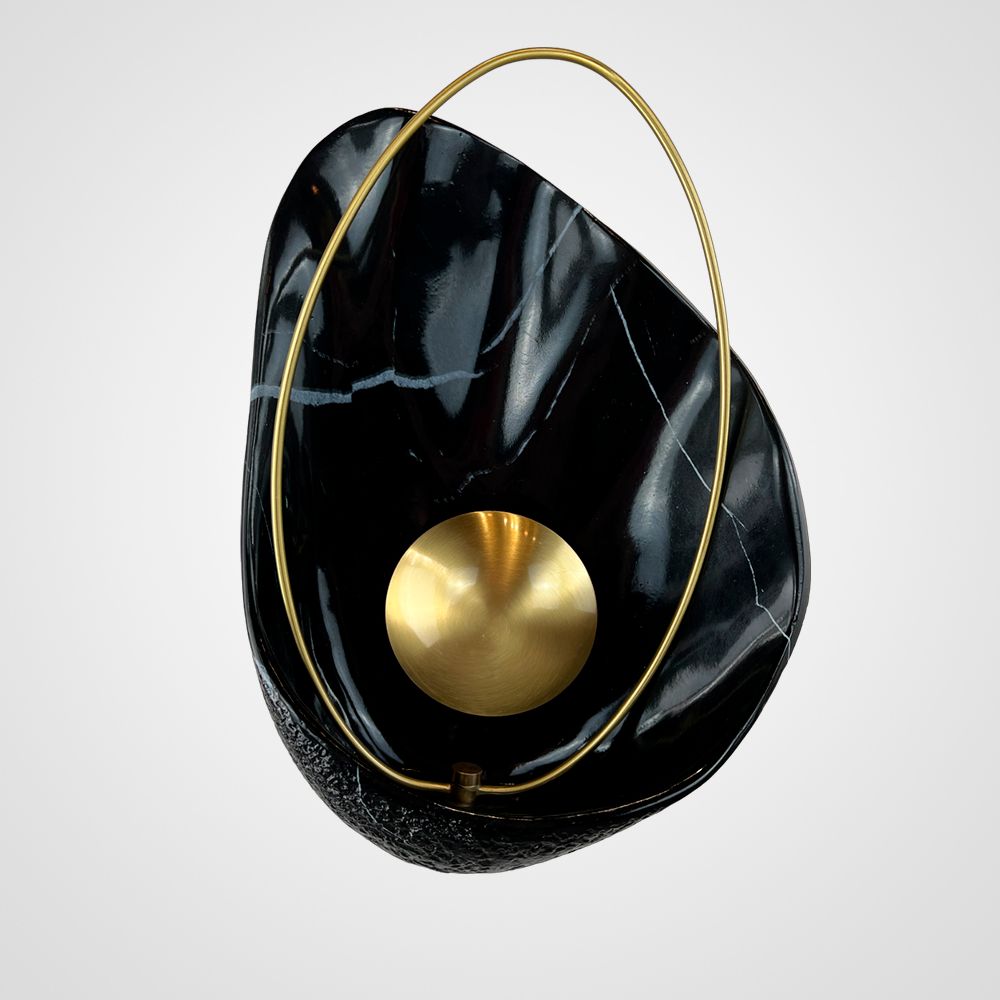 Настенный Светильник Clam Черный Мрамор By Imperiumloft