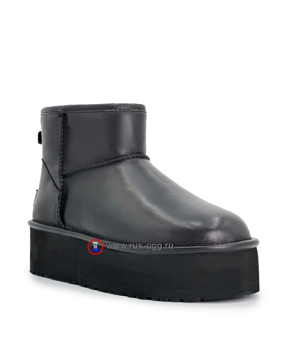 CLASSIC MINI PLATFORM LEATHER Black