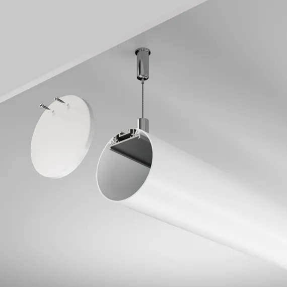 Алюминиевый профиль подвесной D60 (Серебро, 2 м), ALM-D60-S-2M Led Strip alm-d60-s-2m