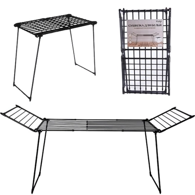 Сушилка для белья, раздвижная, 183-260*60*108 см, мах 20 кг, цвет черный