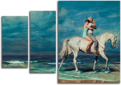 Модульная картина "Романтическая прогулка"