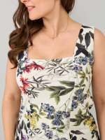 Майка М-040/молоко-акварельгортензия