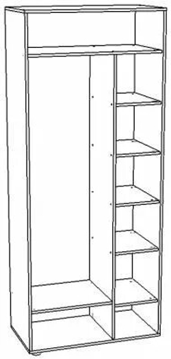 Прихожая Мини-Лайт комл. 4 венге/ясень шимо светлый