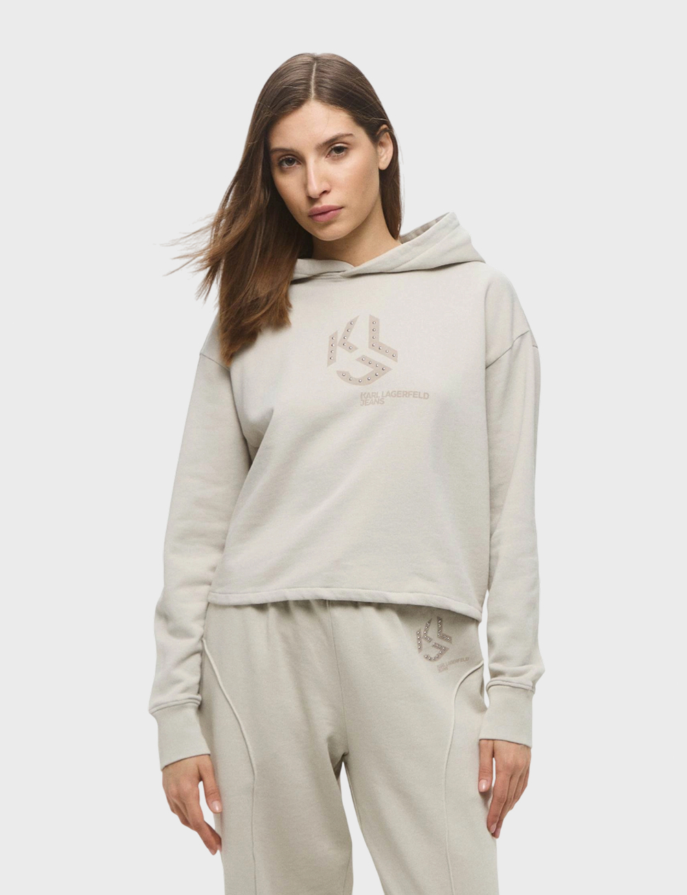 Толстовка KARL LAGERFELD JEANS Reg Studded Hoodie