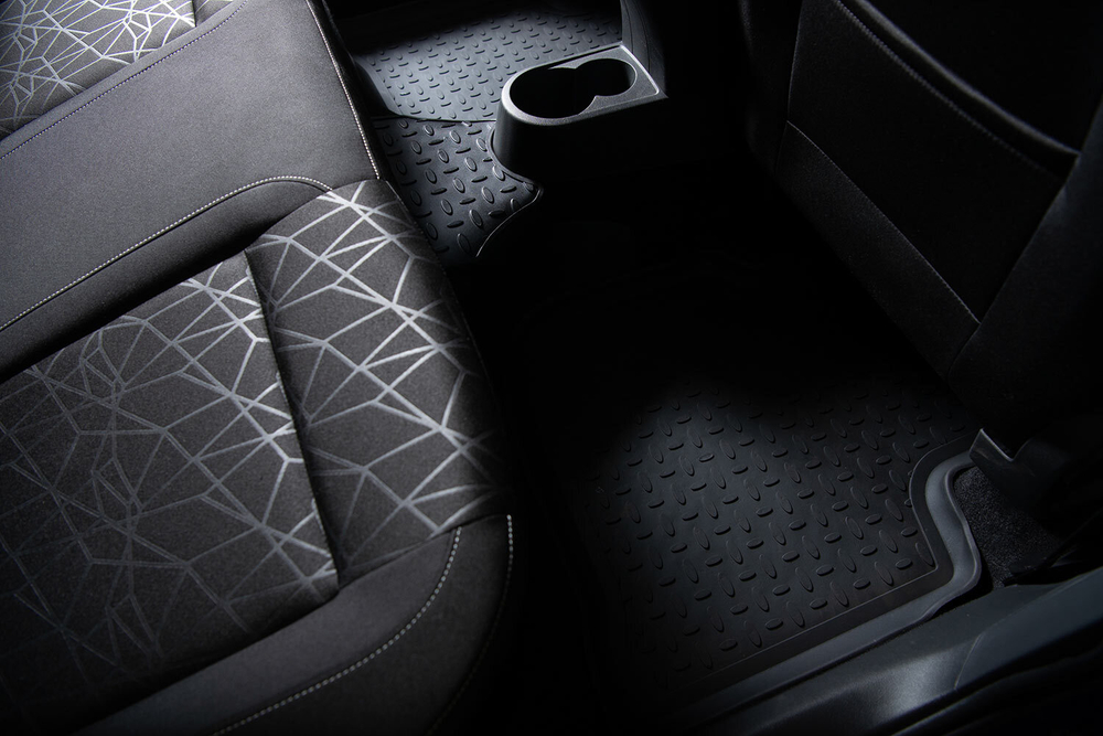 Резиновые коврики с высоким бортом для Skoda Rapid 2012-2020, Seintex.85626