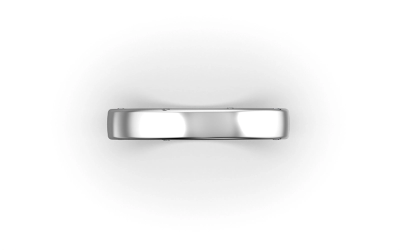 Кольцо Обручальное с Точечной Бриллиантовой Закрепкой