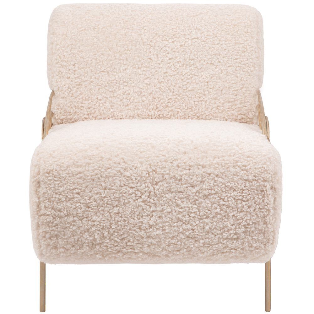 Кресло Нимфея Какао Айвори