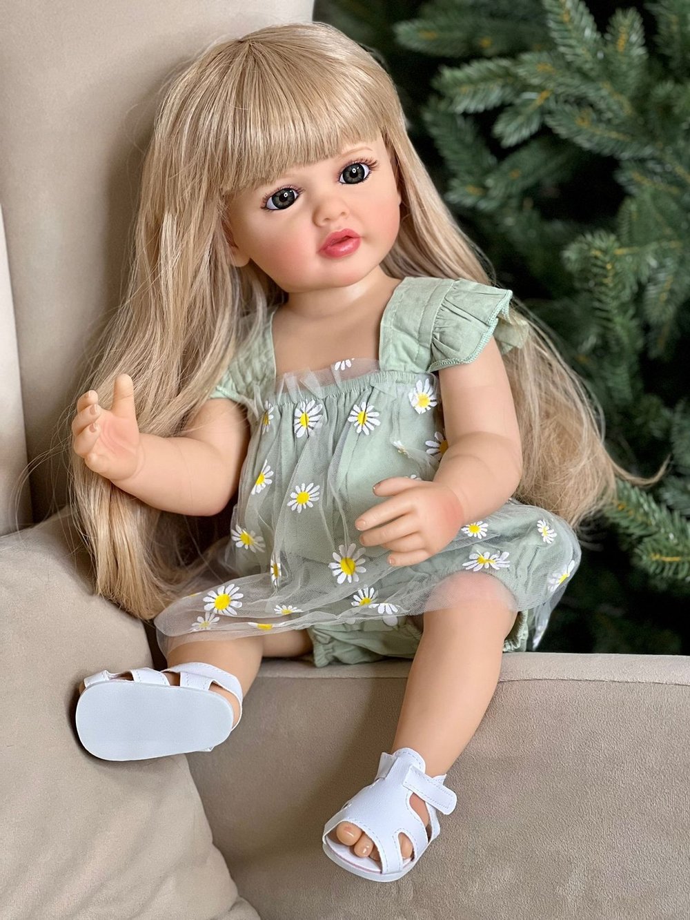 Кукла Реборн виниловая 55см в пакете (FA-105)