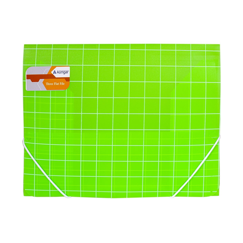 Папка на резинке Alingar, A4, 250х320 мм, 400 мкм, ассорти, матовая, "Square"