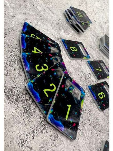 Номерки для ключей акрил 3х5 см