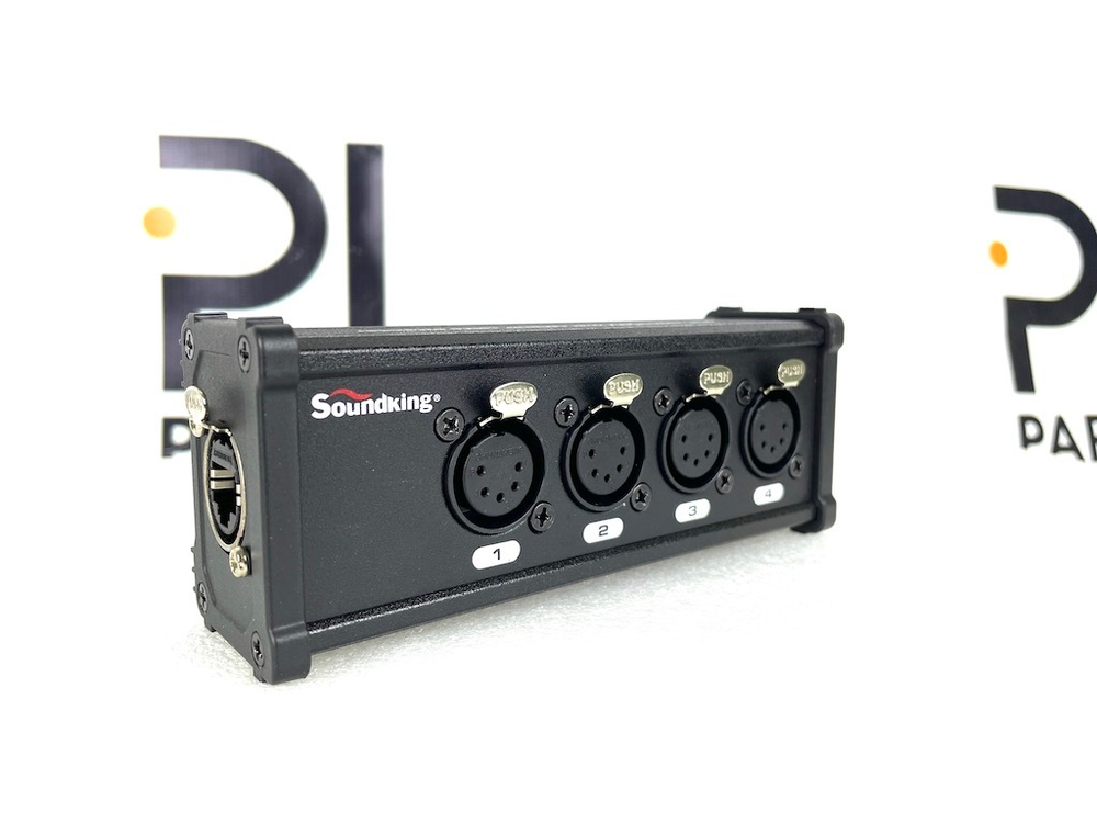 DMX коммутатор/преобразователь, 4хXLR(5p)female - RJ-45, Soundking