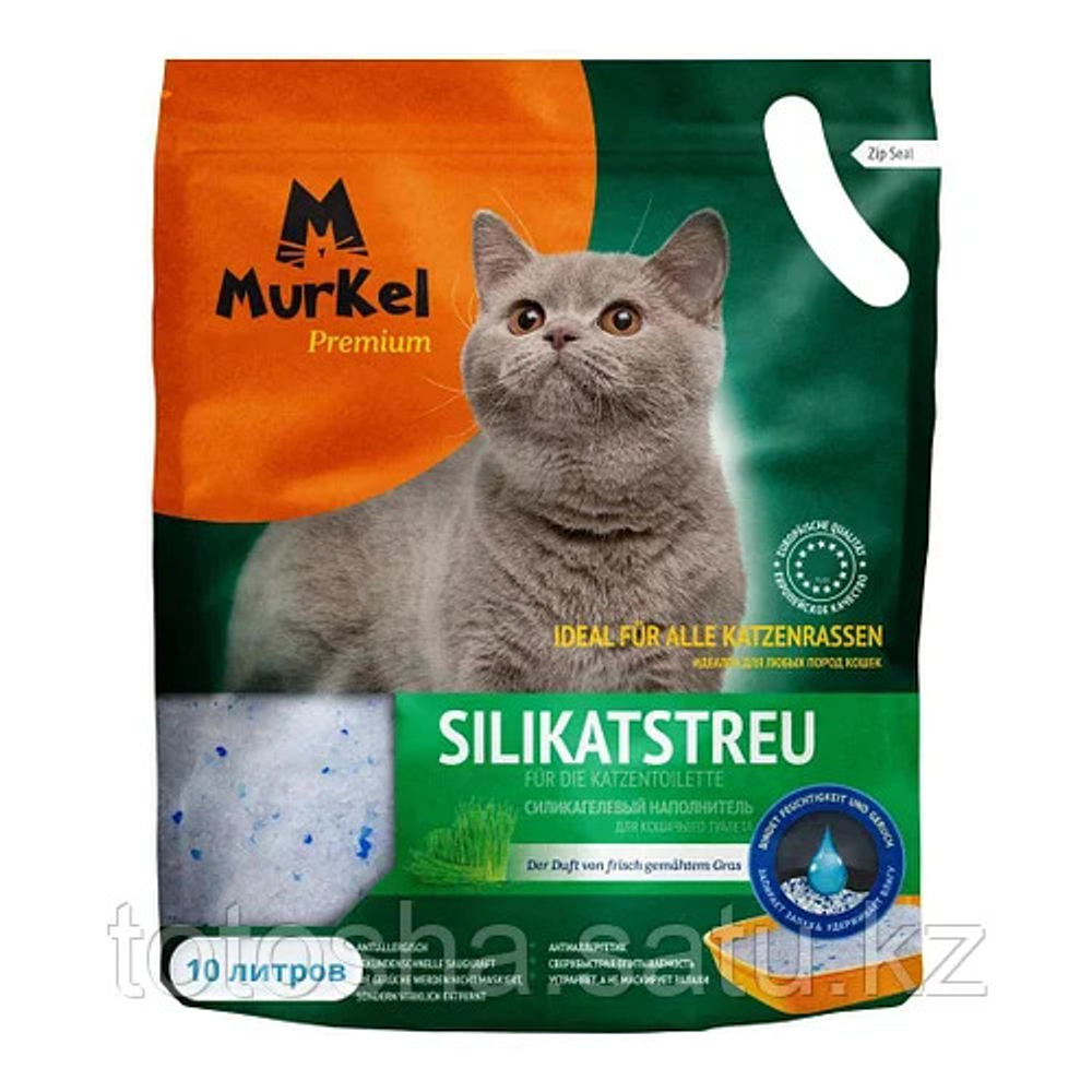 Murkel Силикагелевый наполнитель Скошенная трава 10 л.