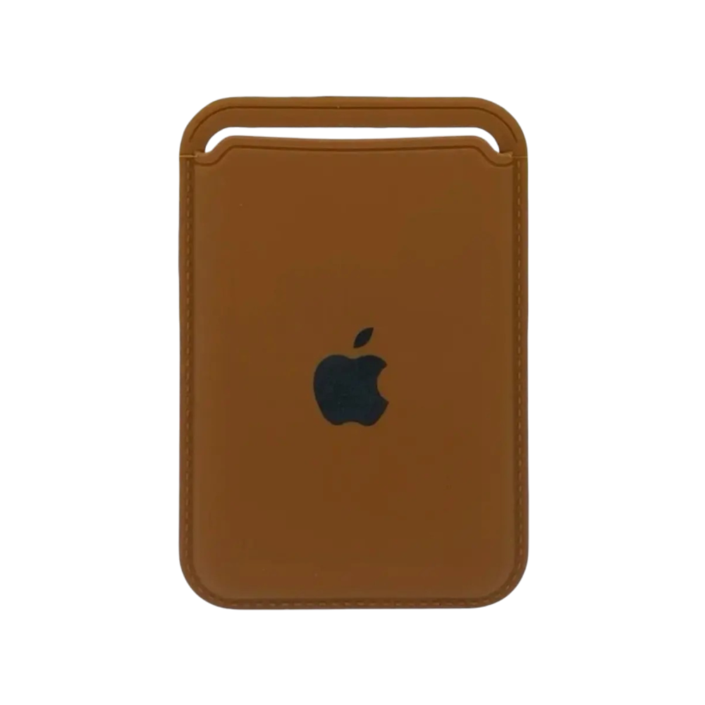 Визитница-картхолдер iPhone Silicone Wallet MagSafe с лого